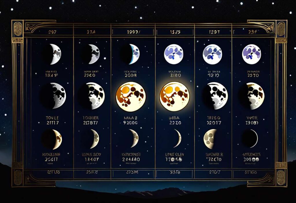 Calendrier lunaire de mars 2024 : phases et événements lunaires