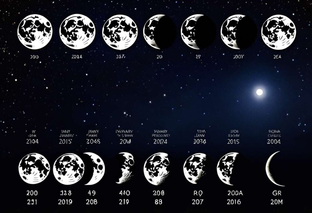Calendrier lunaire de janvier 2024 : phases et conseils d'observation
