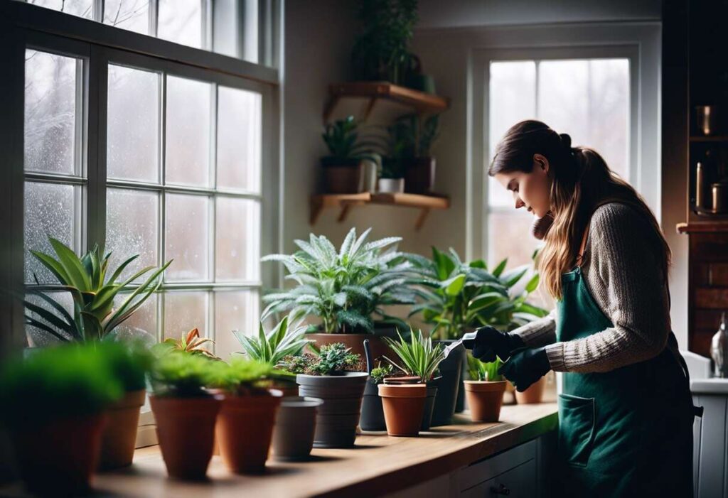 Comment arroser vos plantes en hiver : trucs et astuces pour jardiner malin
